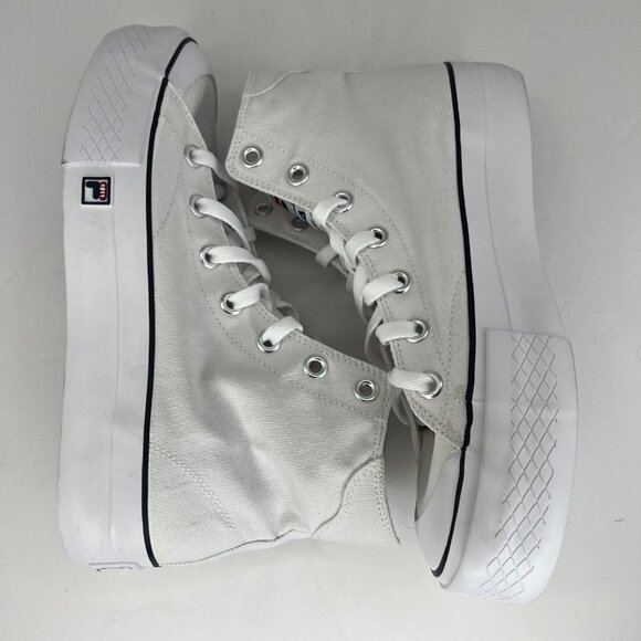 Fila Womens 5CM01781-125 White Hi Top Canvas Lace Up Size 10 Casual Sneakers - Picture 5 of 9